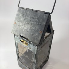 画像3: 1910-20's "Galvanized Steel" Folding Candle Lantern (3)