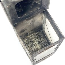 画像8: 1910-20's "Galvanized Steel" Folding Candle Lantern (8)