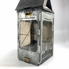 画像4: 1910-20's "Galvanized Steel" Folding Candle Lantern (4)