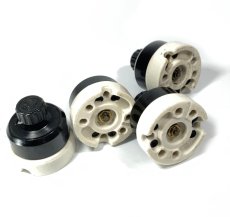 画像5: -＊バラ売り・残り3個＊-  1920-30's "BLACK×WHITE" Porcelain Rotary Switch 【Dead-Stock】  (5)