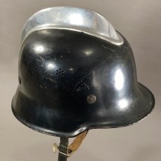 画像4: "Knight" Early-1950's German Fireman Helmet (4)