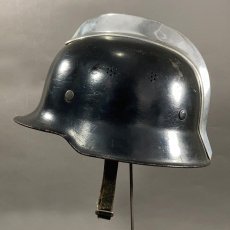 画像1: "Knight" Early-1950's German Fireman Helmet (1)