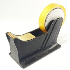 画像1: 1940-50's "STREAMLINE" Iron Tape Dispenser 【Black】 (1)