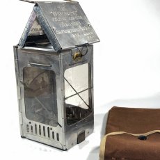 画像6: 1930's Folding Candle Lantern   +  ☆Abercrombie & Fitch Co.☆ Canvas Case (6)