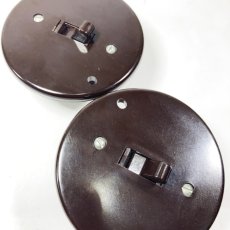 画像4: -＊2個セット＊-  1930-40's Art Deco【BRYANT】Bakelite Switch (4)