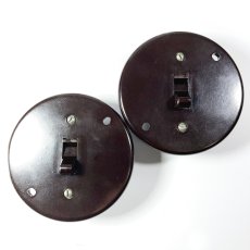 画像4: -＊2個セット＊-  1930-40's Art Deco【BRYANT】Bakelite Switch (4)