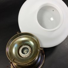 画像5:  1920-30's "Milk Glass" School House Ceiling Light  (5)