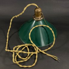 画像2: 1930-40's "Green Shade" Pendant Lamp (2)