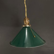 画像1: 1930-40's "Green Shade" Pendant Lamp (1)