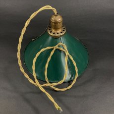 画像3: 1930-40's "Green Shade" Pendant Lamp (3)