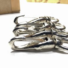 画像4: -＊残り14個＊-  “Nickel Plated Brass” Old Snap Hook (4)