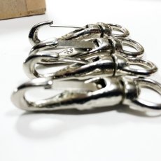 画像3: -＊残り14個＊-  “Nickel Plated Brass” Old Snap Hook (3)