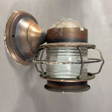 画像4: 1930-40's "Shabby" Caged Porch Lamp (4)