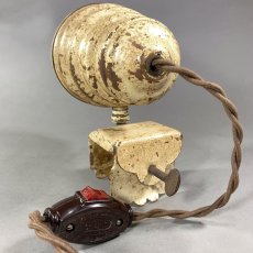 画像3: 1930-40's "Art Deco" Steel Reading Lamp (3)