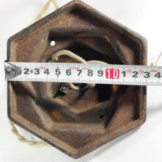 画像11: ★ Very R.A.R.E.★  1910-20's【ART DECO】Cast Iron Rosette  -Lamp parts- (11)