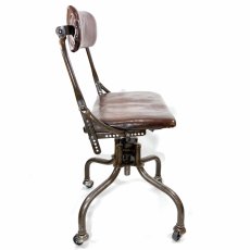 画像3: ★DoMore Chair Co.★  1930-40's "Machine age" Swivel Desk Chair  -✴︎Mint Condition✴︎- (3)