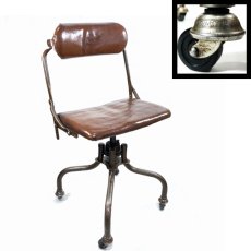 画像1: ★DoMore Chair Co.★  1930-40's "Machine age" Swivel Desk Chair  -✴︎Mint Condition✴︎- (1)