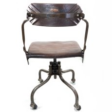 画像4: ★DoMore Chair Co.★  1930-40's "Machine age" Swivel Desk Chair  -✴︎Mint Condition✴︎- (4)
