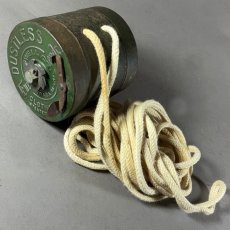 画像4: 1910-20's "DUSTLESS" Wood Handle Clothes-Line Reel (4)