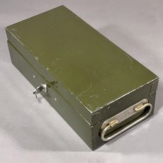 画像2: 1940's "ASCO NEW YORK" Steel Safety Box with Key (2)