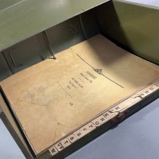 画像6: 1930's "ASCO N.Y." Steel File Box【 FAT !! 】 (6)