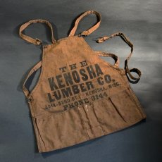 画像1: "KENOSHA LUMBER CO." Advertising Cotton Apron 【TROY APRONS】 (1)