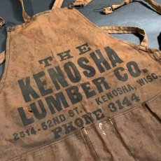 画像2: "KENOSHA LUMBER CO." Advertising Cotton Apron 【TROY APRONS】 (2)