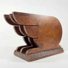 画像5: 1930's ART-DECO  ★LETTERS★  Wooden Letter Holder  (5)
