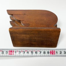 画像9: 1930's ART-DECO  ★LETTERS★  Wooden Letter Holder  (9)