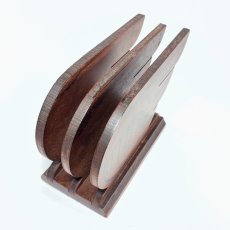 画像3: 1930's ART-DECO  ★LETTERS★  Wooden Letter Holder  (3)