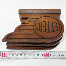 画像8: 1930's ART-DECO  ★LETTERS★  Wooden Letter Holder  (8)