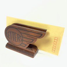画像7: 1930's ART-DECO  ★LETTERS★  Wooden Letter Holder  (7)