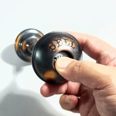 画像5: -＊Dead-Stock＊-　 ☆BELL☆PUSH☆  1900's "COMBINATION" Door Knob ＆ BELL  【Japanned】 (5)