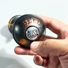 画像4: -＊Dead-Stock＊-　 ☆BELL☆PUSH☆  1900's "COMBINATION" Door Knob ＆ BELL  【Japanned】 (4)