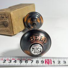 画像8: -＊Dead-Stock＊-　 ☆BELL☆PUSH☆  1900's "COMBINATION" Door Knob ＆ BELL  【Japanned】 (8)