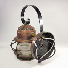 画像5: 1930's "Shabby" Caged Porch Lamp  (5)