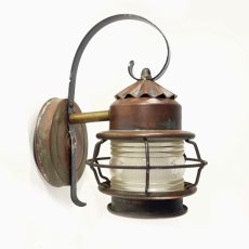 画像4: 1930's "Shabby" Caged Porch Lamp  (4)
