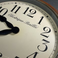 画像10: 1920's ★BRILLIE★   French Art Deco Wooden Wall Clock (10)
