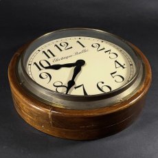 画像3: 1920's ★BRILLIE★   French Art Deco Wooden Wall Clock (3)