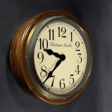 画像2: 1920's ★BRILLIE★   French Art Deco Wooden Wall Clock (2)