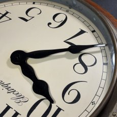画像8: 1920's ★BRILLIE★   French Art Deco Wooden Wall Clock (8)