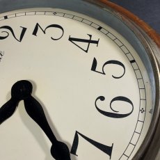 画像9: 1920's ★BRILLIE★   French Art Deco Wooden Wall Clock (9)