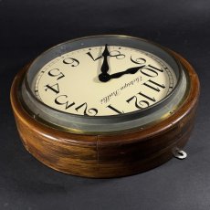 画像5: 1920's ★BRILLIE★   French Art Deco Wooden Wall Clock (5)