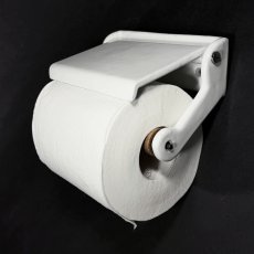 画像3: 1920-30's German-Deco "Cast-Iron" Toilet Paper Holder (3)