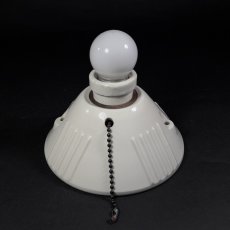 画像3: 1930's Art Deco Porcelain Bare Bulb Light (3)