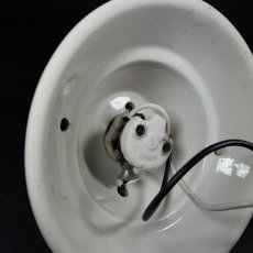 画像7: 1930's Art Deco Porcelain Bare Bulb Light (7)