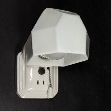 画像6: 1930's Art Deco Porcelain Bathroom Lamp (6)