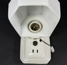 画像7: 1930's Art Deco Porcelain Bathroom Lamp (7)
