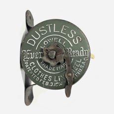 画像3: 1910-20's "DUSTLESS" Wood Handle Clothes-Line Reel (3)