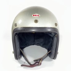 画像1: 1968 ★BELL 500-TX★ Motorcycle Helmet  7-3/8 【SILVER】 (1)